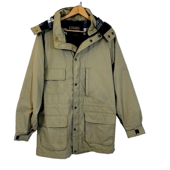 Eddie Bauer Coat Large Expedition Extreme Weather Wool Lined - Picture 1 of 16